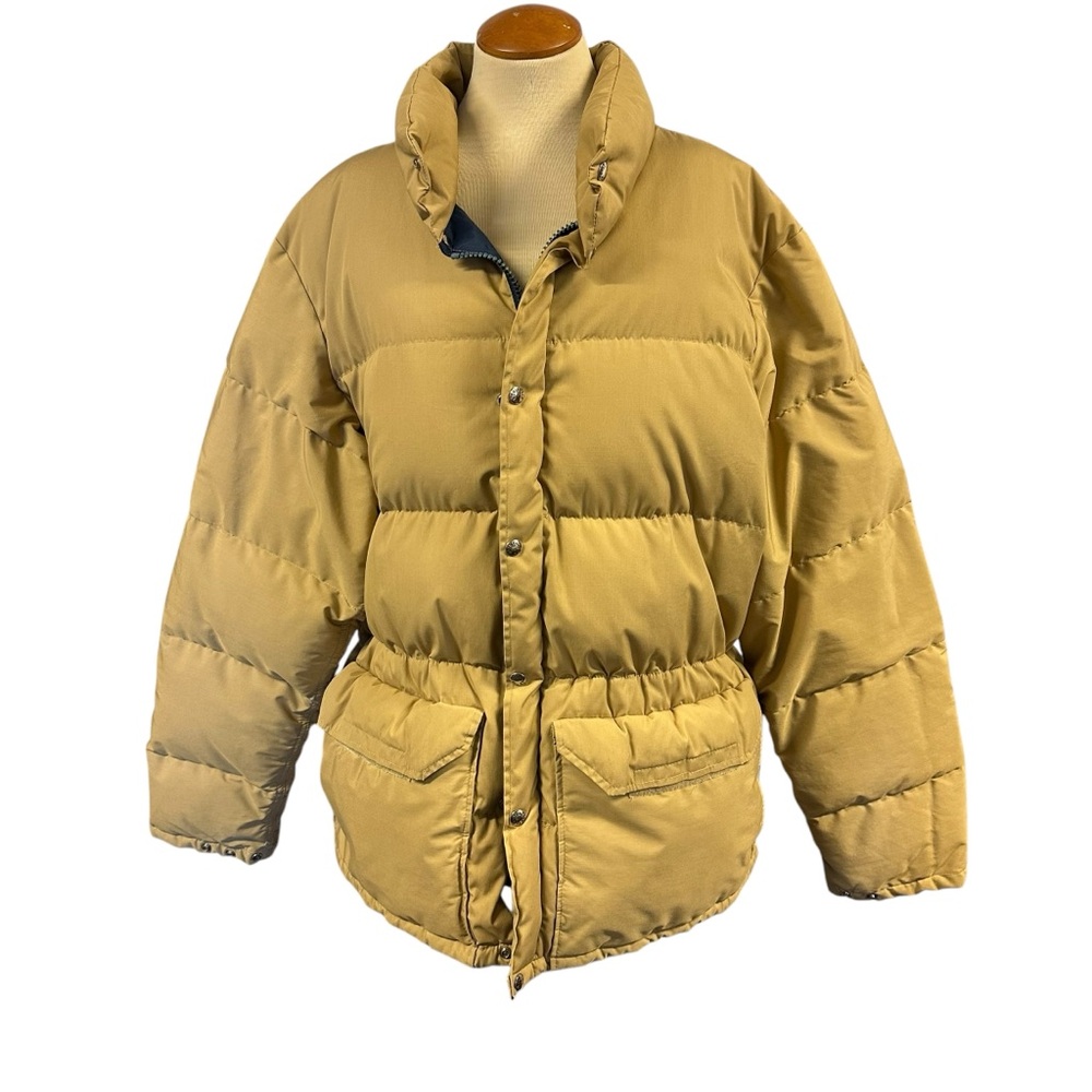 MENS North Face Vintage Retro Tan Quilted Puffer Coat XL XXL Gorpcore Outdoors